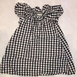 Tucker Tate Cotton Dress | Checker With Strawberry Print | Size 4